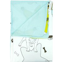 1.5-спальный комплект постельного белья Amarobaby Time to Sleep Мопсы AMARO-3403-Mop (белый/зеленый)