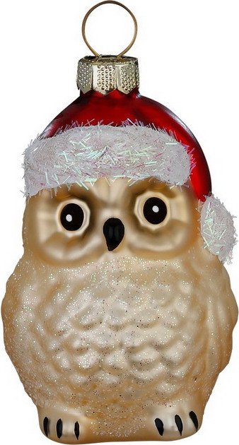 

Елочная игрушка Inge's Christmas Figural Glass Ornaments Совенок 65040H120