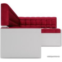 Угловой диван Мебель-АРС Ганновер правый 208x82x133 (бархат красный Star Velvet 3 Dark Red)