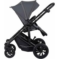 Универсальная коляска Indigo Coin (3 в 1, темно-серый)