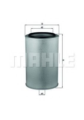 

Воздушный фильтр Mahle Knecht LX626