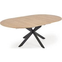 Кухонный стол Halmar Acord 120-200/120/75 (натуральный/черный)