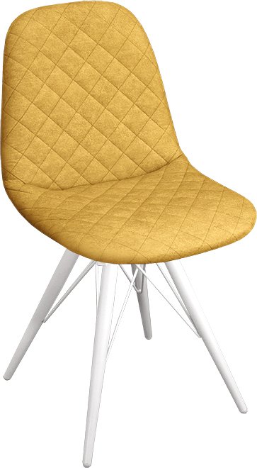 

Стул Трия Ричи К3 (белый матовый/микровелюр Duna Curcuma)
