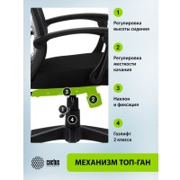 Офисное кресло CACTUS CS-MC414-BK (черный)