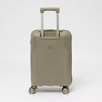 Чемодан-спиннер Francesco Molinary 344-8038/2-20GGN (серый/зеленый)