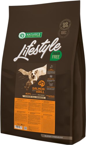 Nature's Protection Lifestyle Grain Free Junior Salmon with krill 10 кг