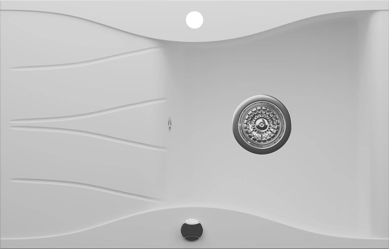 Кухонная мойка Kernau KGS O 6078 1B1D Pure White