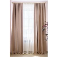 Комплект штор Decoretto Блэкаут дюна БД-K27 1.25x2.6 м (песочный, 2 шт)