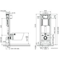 Инсталляция для унитаза Cersanit Aqua 40 IN-MZ-AQ40-QF