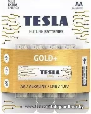 Батарейка Tesla Batteries Gold+ AA LR06 1.5V 1099137206 4 шт