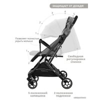 Коляска прогулочная «книга» Indigo Onyx (серый)