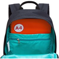 Городской рюкзак Grizzly RXL-327-3 (черный/бирюзовый)