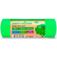 Пакеты для мусора Mirpack Pure Ecology Био 12 мкм 60 л (20 шт)
