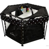 Игровой манеж ForKiddy Quadro plus 2 в 1 (черный)