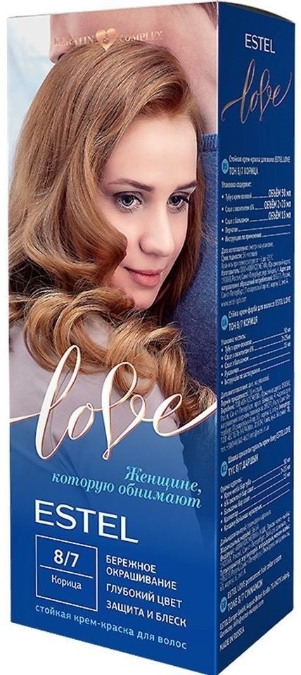 

Крем-краска для волос Estel Love 8/7 корица