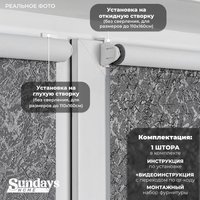 Рулонные шторы Sundays Home LM 97-24 67х160 (темно-серый)