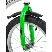 Детский велосипед Novatrack Strike 16 2020 163STRIKE.WTG20 (белый/зеленый)