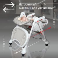 Высокий стульчик Sweet Baby Luxor Classic (серый)