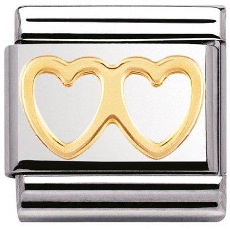 

Звено для браслета NominatioN Двойное сердце 030116/03