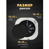 Вентиляционная решетка HOMY AIR круглый A100BR d150 (черная)