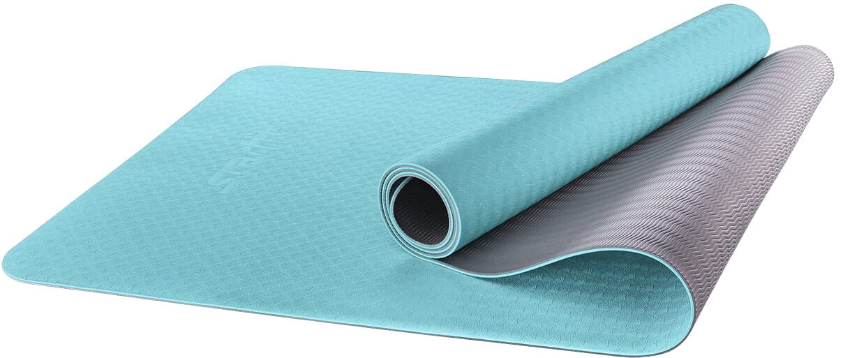 

Коврик Starfit FM-201 TPE (173x61x0.6см, мятный/серый)