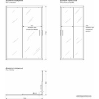 Душевой уголок Метакам Universal Pro Black 120x80 KKS_014548 (прозрачное стекло)
