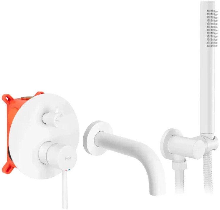 

Смеситель Rea Lungo White B6440 (белый)