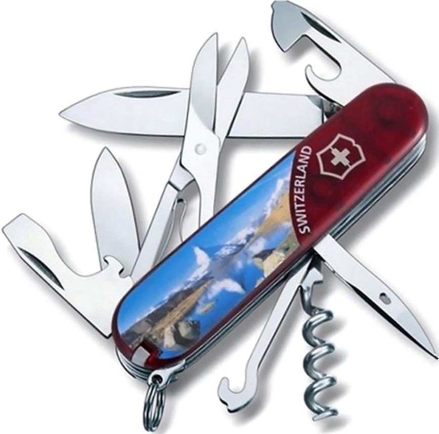 

Складной нож Victorinox Climber Matterhorn 1.3703.TE2 (красный)