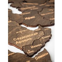 Пазл Woodary Карта мира XXL 3150 (3 уровня, venge)