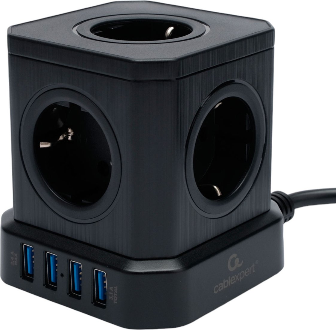 

Сетевой фильтр Cablexpert TWR-5-U4-B-3