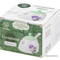 Сахарница Elan Gallery Ботанический атлас с ложкой 540797