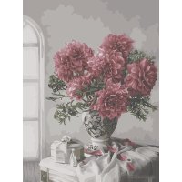 Картина по номерам Три совы Букет в вазе КХ_44111