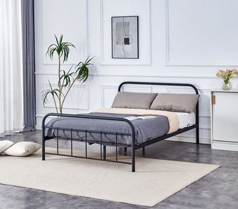 Кровать Halmar Linda 140/200 (черный)