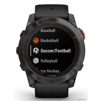 Умные часы Garmin Fenix 7X Pro Solar (сланцево-серый/черный)