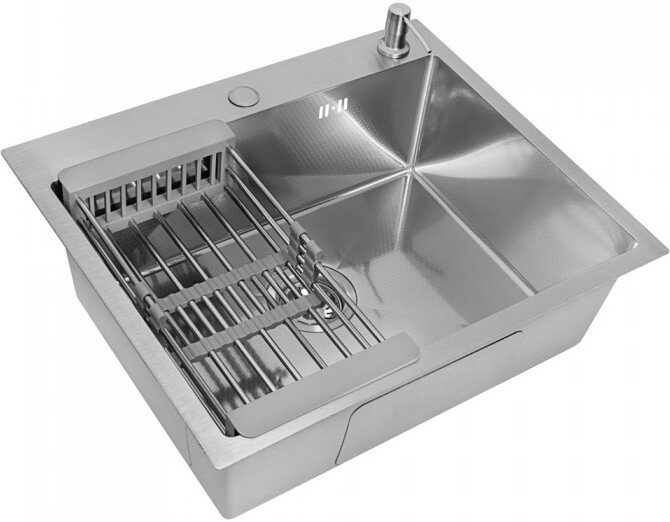 

Кухонная мойка Diamond 600*500, коландер, дозатор SATIN DECOR