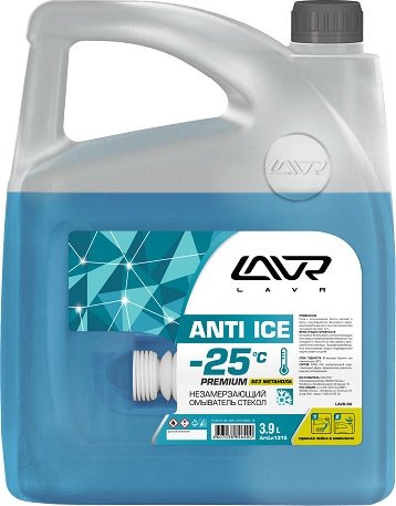 

Стеклоомывающая жидкость Lavr Anti Ice -25°C 3.9л Ln1315