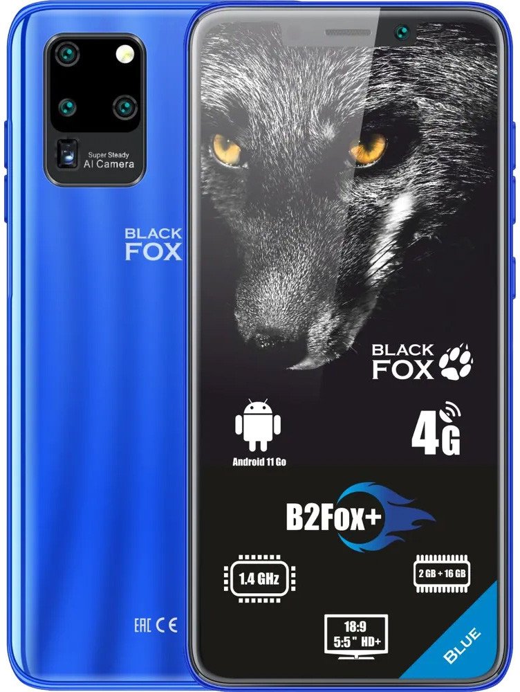 

Смартфон Black Fox B2Fox+ 2GB/16GB (синий)