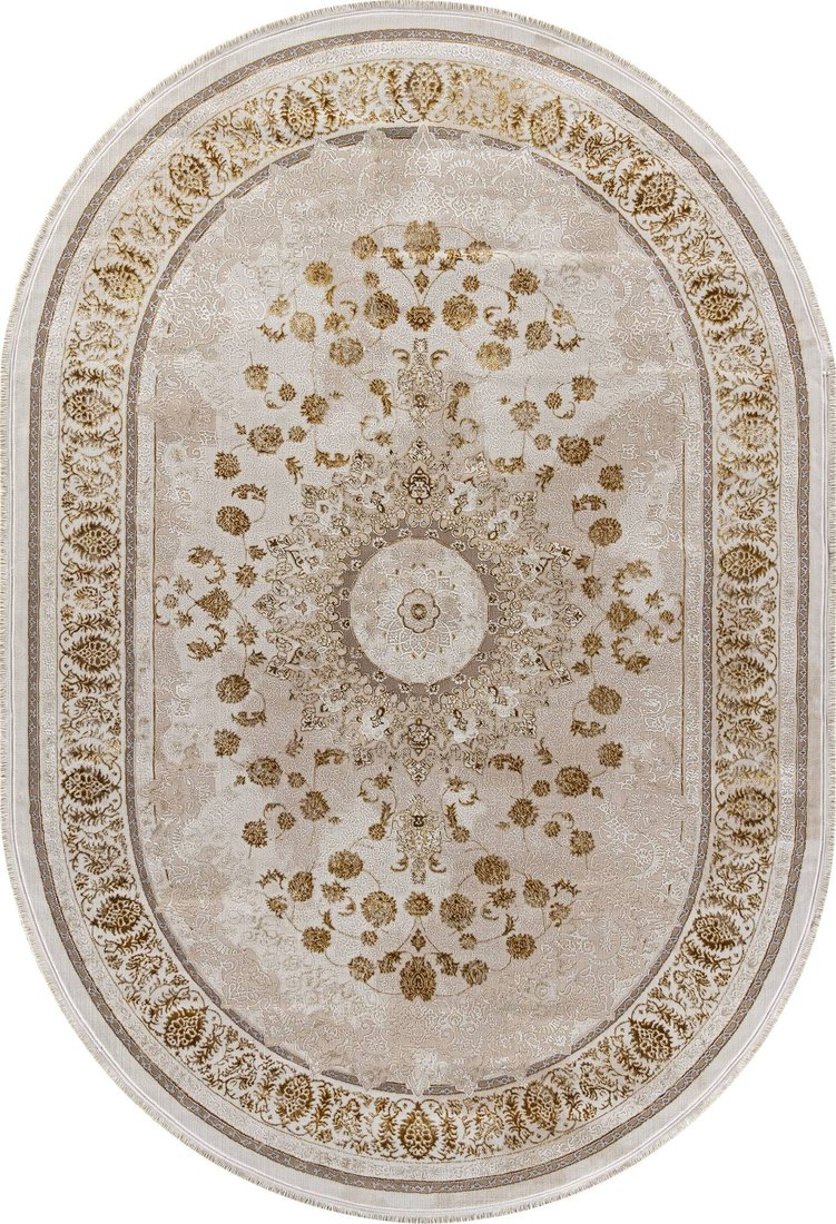 

Ковер для жилой комнаты Arda Zarina A123B-OVAL-CREAM-GOLD FDY (0.8x1.5)