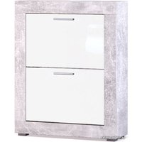 Тумба для обуви НК-Мебель Кент О-2 73020153 (atelier/белый глянец)