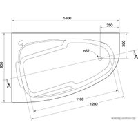 Ванна Cersanit Joanna 140x90R (с экраном и каркасом)