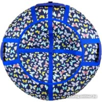 Тюбинг SnowDream Glamour S 110 см (бабочки, синий)