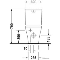 Унитаз напольный Duravit DuraStyle (215509) (без сиденья)