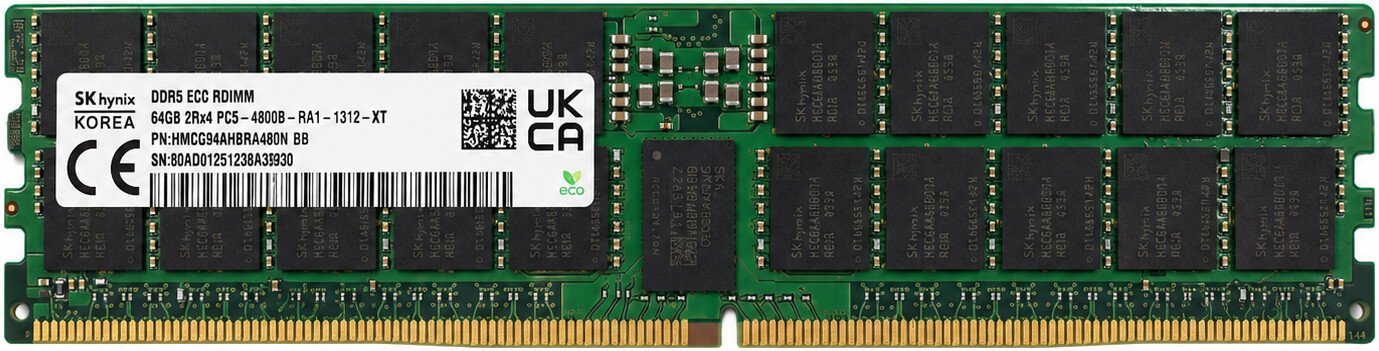 Оперативная память Hynix 64ГБ DDR5 6400 МГц HMCG94AHBRA480N