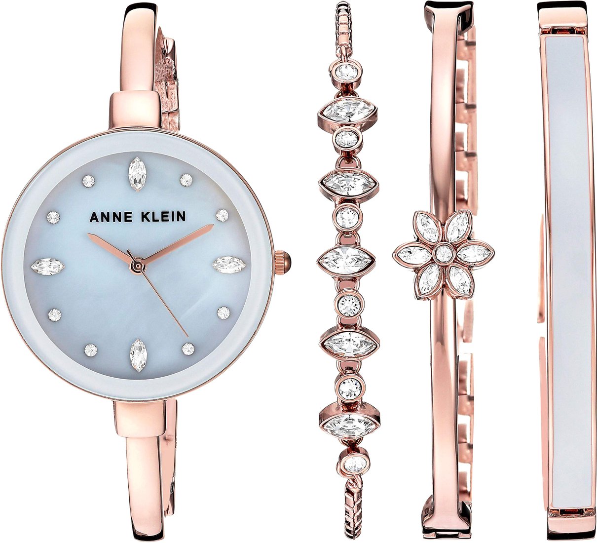 

Наручные часы с украшением Anne Klein 3352GYST