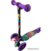 Трехколесный самокат Scooter Mini 038 (фиолетовый/звезды)