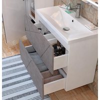  Vigo Тумба под умывальник Geometry 800-0-2 9696 (бетон)