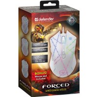 Игровая мышь Defender Forced GM-020L (белый)
