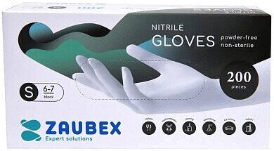 

Виниловые перчатки Zaubex 9122530 (S, 200 шт)