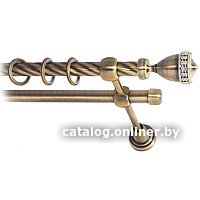 Карниз для штор Lm Decor Кубок 110 2р витой (антик, 1.8м)