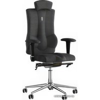 Офисное кресло Kulik System Elegance (азур/хром, черный с подголовником)